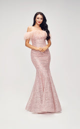 1 of 9 Jadore J17008 Dress Dusty-Pink
