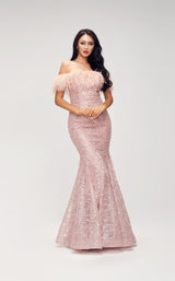 4 of 9 Jadore J17008 Dress Dusty-Pink