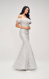 6 of 9 Jadore J17008 Dress Silver