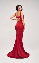 8 of 8 Jadore J17017 Dress Red