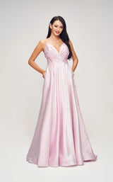 2 of 6 Jadore J17022 Dress Pink