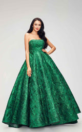 1 of 6 Jadore J17035 Dress Emerald