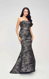2 of 6 Jadore J17036 Dress Copper-Black