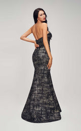 5 of 6 Jadore J17036 Dress Copper-Black