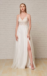 1 of 6 Jadore J18008 Dress Ivory