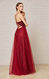 5 of 6 Jadore J18008 Dress Wine