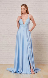 1 of 6 Jadore J18010 Dress Desert-Blue