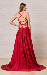 5 of 6 Jadore J18010 Dress Maroon