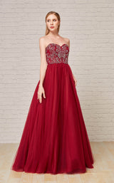2 of 6 Jadore J18030 Dress Wine