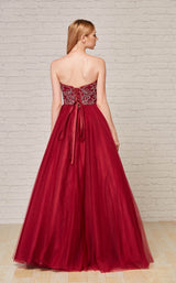 5 of 6 Jadore J18030 Dress Wine