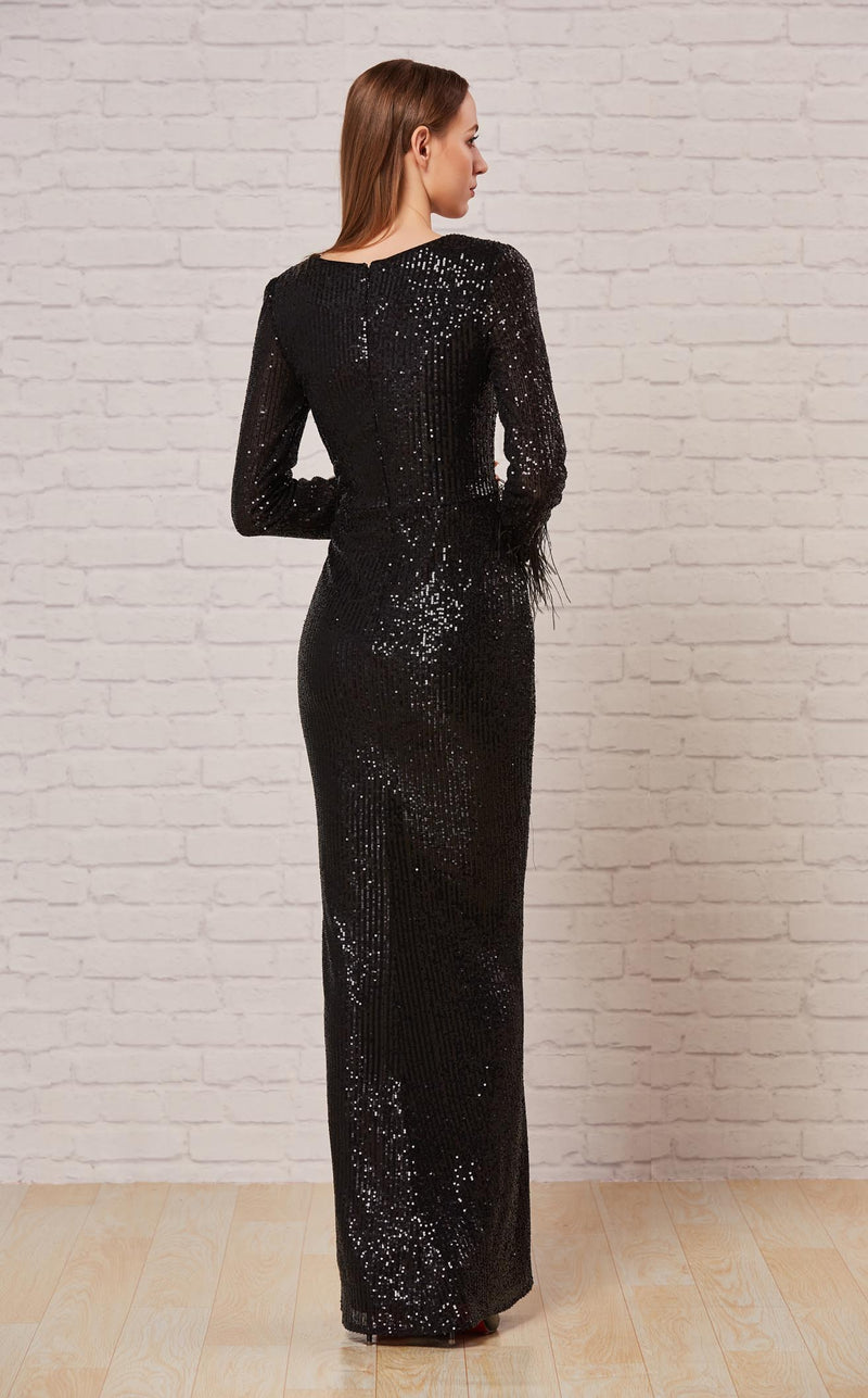 jadore black sequin dress J'Adore Dresses J24090