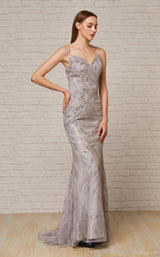 1 of 6 Jadore J18036 Dress Silver