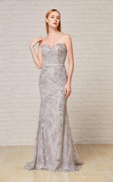1 of 6 Jadore J18037 Dress Silver