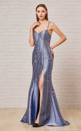 1 of 5 Jadore J18047 Dress Electric-Blue