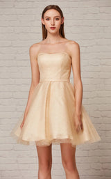 2 of 6 Jadore J18071 Dress Champagne
