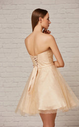 5 of 6 Jadore J18071 Dress Champagne