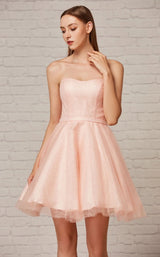 1 of 6 Jadore J18071 Dress Pink