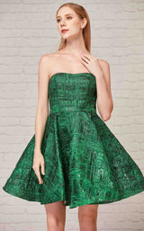 1 of 4 Jadore J18075 Dress Emerald