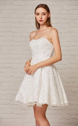1 of 6 Jadore J18079 Dress Ivory