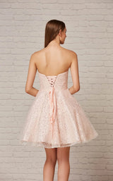 6 of 6 Jadore J18079 Dress Pearl-Pink