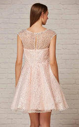 6 of 6 Jadore J18080 Dress Pearl-Pink