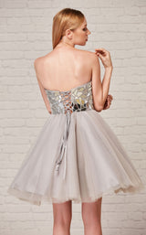 4 of 6 Jadore J18082 Dress Silver