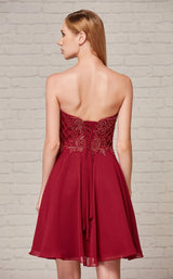 3 of 4 Jadore J18088 Dress Wine