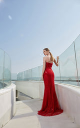 4 of 5 Jadore J19004 Dress Red