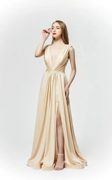 1 of 4 Jadore J19021 Dress Champagne