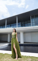 1 of 5 Jadore J20017 Dress Olive