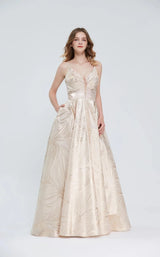 1 of 4 Jadore J20019 Dress Champagne