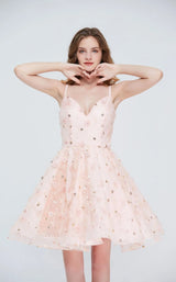 2 of 5 Jadore J20073 Dress Blush-Pink