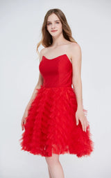 1 of 4 Jadore J20078 Dress Red