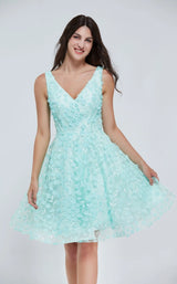 1 of 4 Jadore J20083 Dress Aqua