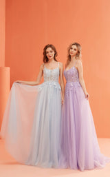 4 of 6 Jadore J22037 Light-Blue and Violet