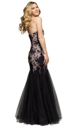 3 of 4 Jadore J4004 Dress Black-Pink