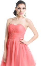 3 of 4 Jadore J5081b Dress Coral