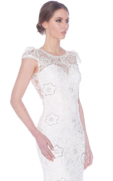 5 of 8 Jadore J5085B Dress Ivory