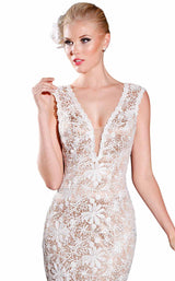 3 of 3 Jadore J6048 Dress Ivory-Nude