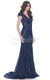 3 of 4 Jadore J7109 Dress Navy-Nude