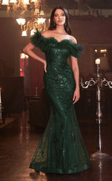 1 of 8 Cinderella Divine J818 Dress Emerald