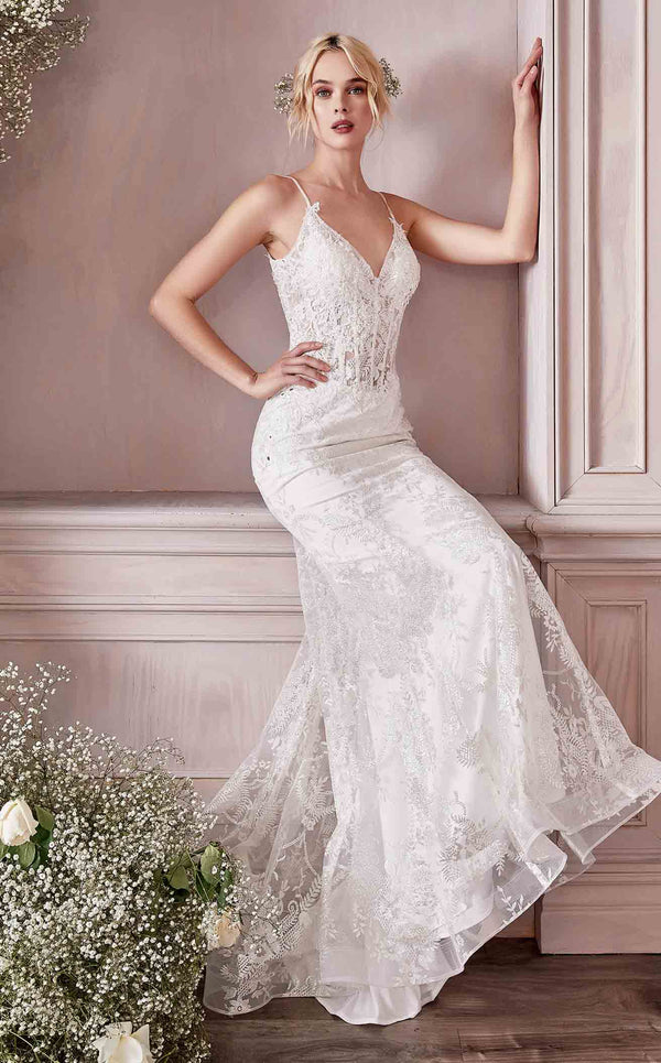 Cinderella Divine J825W Dress Off-White