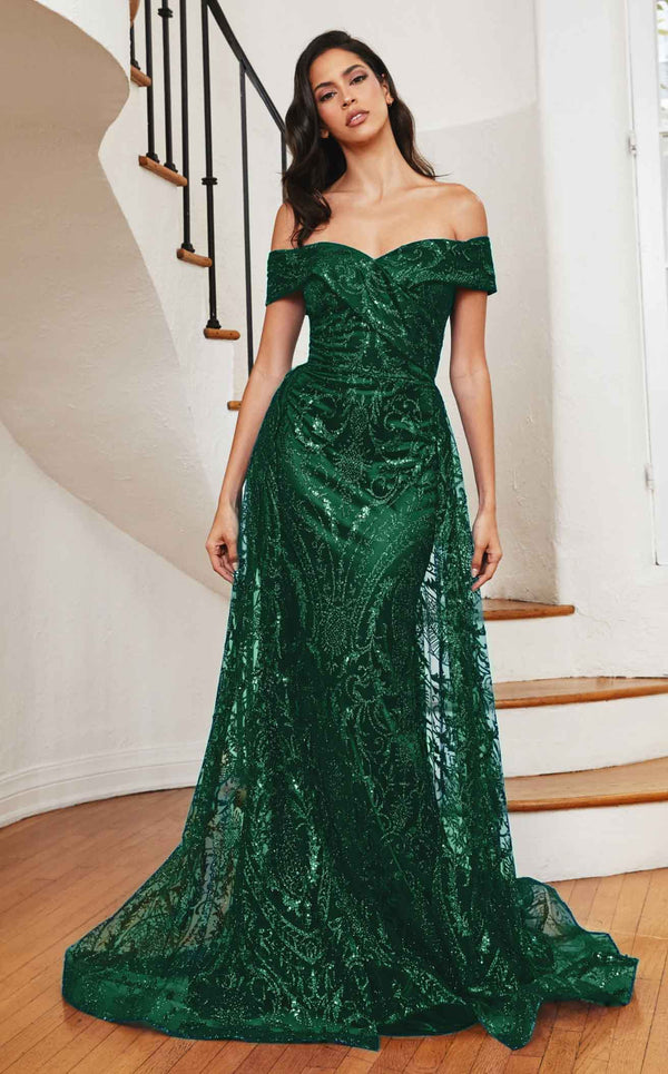 LaDivine J836 Dress Emerald