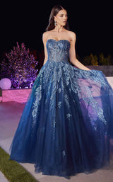 LaDivine J852 Dress Lapis-Blue