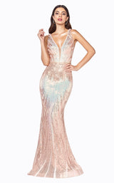 1 of 2 Cinderella Divine J9582 Dress Opal-Gold