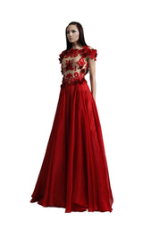 1 of 4 Revive by Tony Ward Jazzie Dress Red