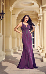 1 of 6 Jadore JM002 Dress Plum