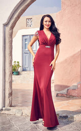 2 of 3 Jadore JM004 Dress Wine