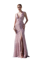 3 of 6 Jadore JM101 Dress Dusty-Pink