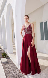 2 of 5 Jadore JM103 Dress Wine